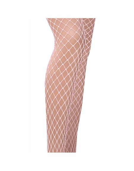 TI019 Collants Résille - Blanc