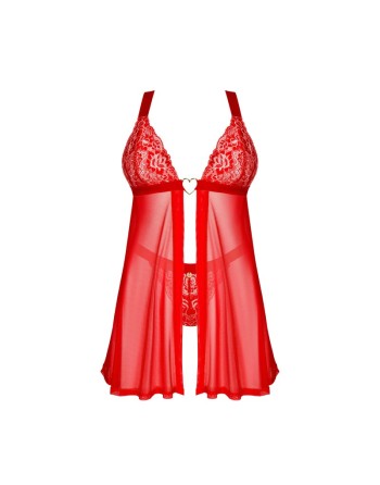 Elianes babydoll et string - Rouge