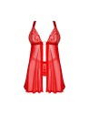 Elianes babydoll et string - Rouge