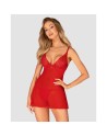 Chilisa babydoll et string - Rouge