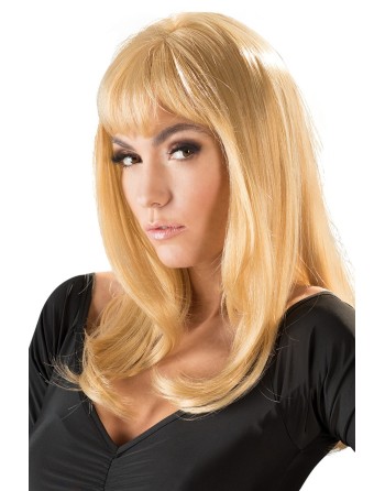 Perruque blonde mi-longue - ORI771708