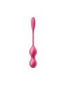 Boules de Geisha vibrantes télécommandées fushia Love Birds 2 Satisfyer - CC597866