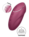 Vibromasseur à poser, stimulateur clitoridien rouge Tap  Climax 1 Satisfyer - CC597858