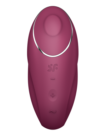 Vibromasseur à poser, stimulateur clitoridien rouge Tap  Climax 1 Satisfyer - CC597858