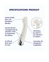 Vibromasseur point G tête rotative blanc USB Spinning g-spot 1 Satisfyer - CC597857