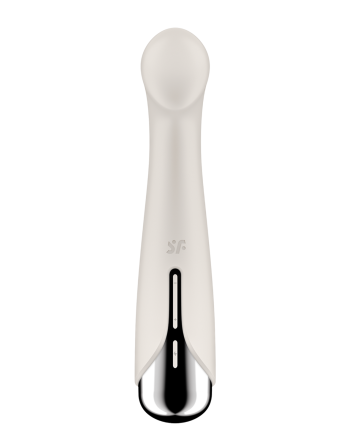 Vibromasseur point G tête rotative blanc USB Spinning g-spot 1 Satisfyer - CC597857