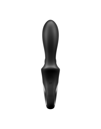 Vibromasseur rabbit noir USB, chauffant et connecté Heat Climax  Satisfyer - CC597791