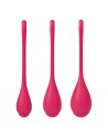 Set de 3 boules de geisha rouge Yoni Power 1 Satisfyer - CC597751