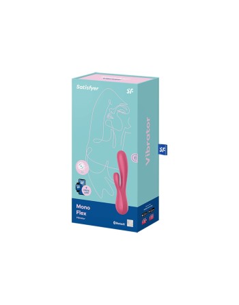 Vibromasseur rabbit rouge connecté Mono Flex Satisfyer - CC5972440050