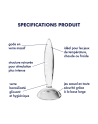 Gode anal en verre borosilicaté massif transparent Sparkling Crystal Satisfyer - CC597830