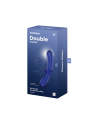 Gode en verre borosilicaté massif bleu Double Crystal Satisfyer - CC597828