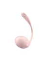 Oeuf vibrant télécommandé rose Ribbed Petal Satisfyer - CC597861