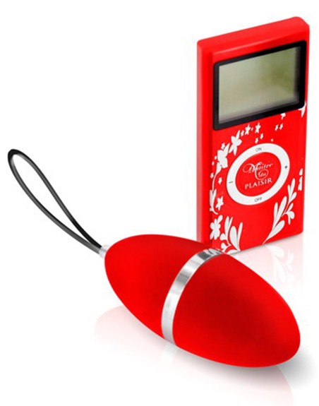 Oeuf vibrant rouge 10 vitesses télécommande écran LCD - CC5720000030