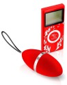 Oeuf vibrant rouge 10 vitesses télécommande écran LCD - CC5720000030