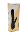 TWIST 2 Noir, Vibromasseur Rabbit va-et-vient USB en silicone médical, doté de 18 modes de stimulation - BQ587BLK