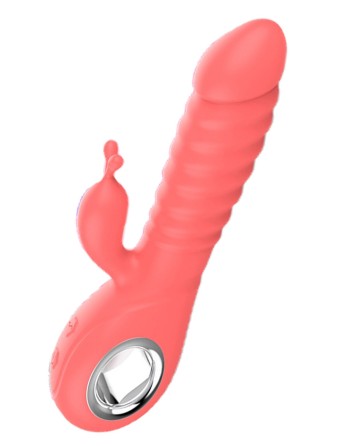 Vibromasseur rabbit rotatif 7 vibrations USB - TOZ-025B