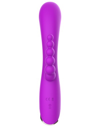 Vibromasseur triple stimulation très puissant violet USB - WS-NV062PUR