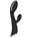 Vibromasseur noir avec stimulateur de clitoris LRIS USB - LRISBLACK