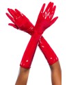 Gants en vinyle rouge - MAL125GLRD