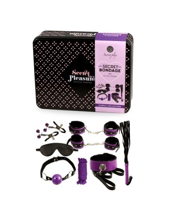 Secret Bondage : Ensemble BDSM 8 pcs 6197 - Noir et Violet