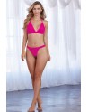 Ensemble magenta jersey et dentelle - DG11074MAG