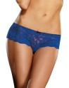 Shorty ouvert bleu court en dentelle - DG7177SAP