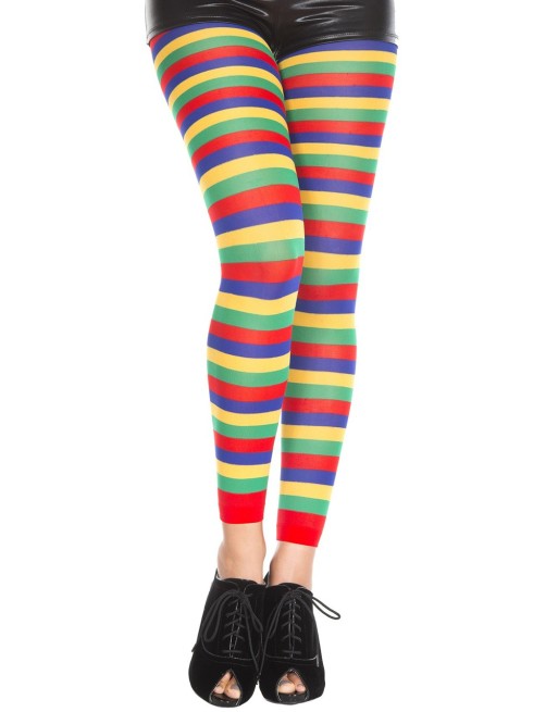 Legging fantaisie coloré bandes horizontales - MH35008RAI