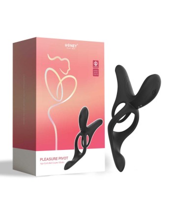 PLEASURE PIVOT Vibromasseur pour couples contrôlé par application - Noir