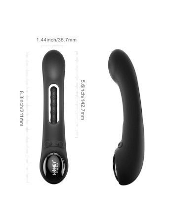 Tempo vibromasseur G-spot avec capteurs de pression et application Noir