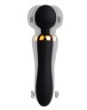 SHAKE Noir, Vibromasseur Wand USB en silicone médical avec 2 puissants moteurs indépendants - BQ107BLK