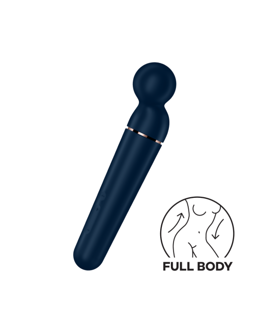 Vibromasseur wand bleu USB 60 vibrations Planet Wand-er Satisfyer - CC597845