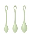 Set de 3 boules de geisha vert pastel Yoni Power 2 Satisfyer - CC597752