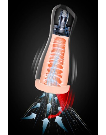 Masturbateur luxe 3D sensitive avec stimulateur de périnée - CC514205001000