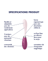 Vibromasseur G-spot flexible USB G-Spot Flex 3 Satisfyer - CC597806