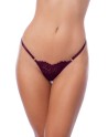 Nuisette en dentelle bordeaux et string assorti - MAL7554WINE