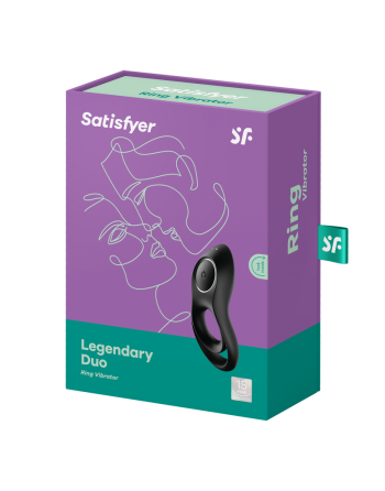 Cockring  Satisfyer Legendary Duo - Noir